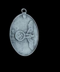 5x3 cm. Ww2 Almanya Gümüş Kaplama Gestapo Metal Kimlik Diski (Künye)