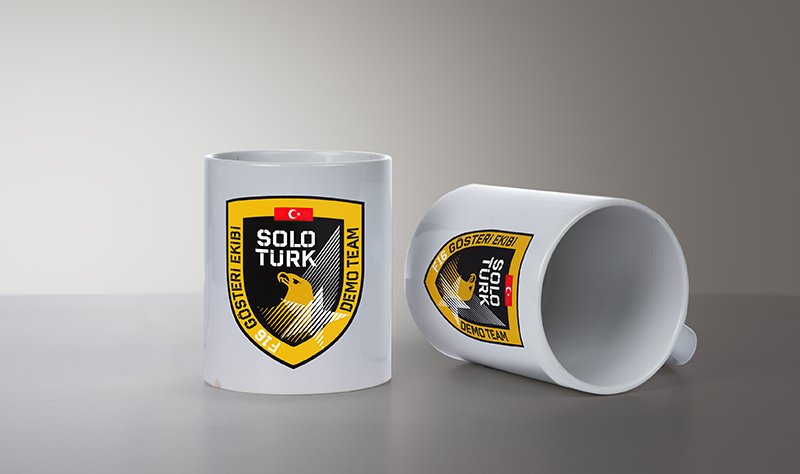 Solo Türk Logo Baskılı Beyaz Bardak (Model-25)