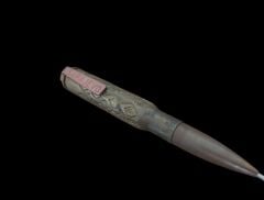 15 cm. Bosnia Sarajevo Yazılı Roller Kalem (Orjinal Pirinç Ürünlerden El Yapımı)