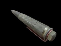 15 cm. Bosnia Sarajevo Yazılı Roller Kalem (Orjinal Pirinç Ürünlerden El Yapımı)