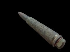 15 cm. Bosnia Sarajevo Yazılı Roller Kalem (Orjinal Pirinç Ürünlerden El Yapımı)