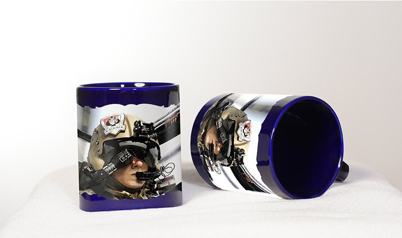 Pilot Kabini Baskılı Mavi Bardak (Model-4)