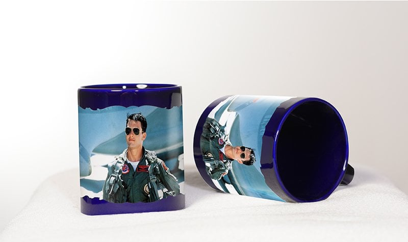 TOP GUN- Tom Cruise Baskılı Mav Bardak (Model-5)