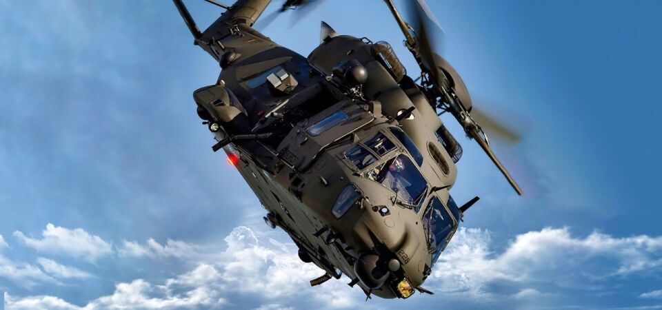 Siyah Helikopter Baskılı Mavi Bardak (Model-7)