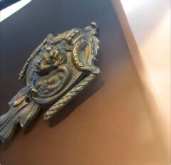 21 cm. Pirinç Kapı Tokmağı (Melek Figürlü-Eski Dönem)