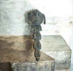 21 cm. Pirinç Kapı Tokmağı (Melek Figürlü-Eski Dönem)