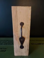 30.5x10x26.5 cm. Metal Kulplu Ahşap Dosyalık Model-2