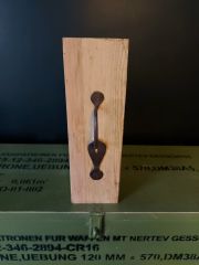 30.5x10x26.5 cm. Metal Kulplu Ahşap Dosyalık Model-2