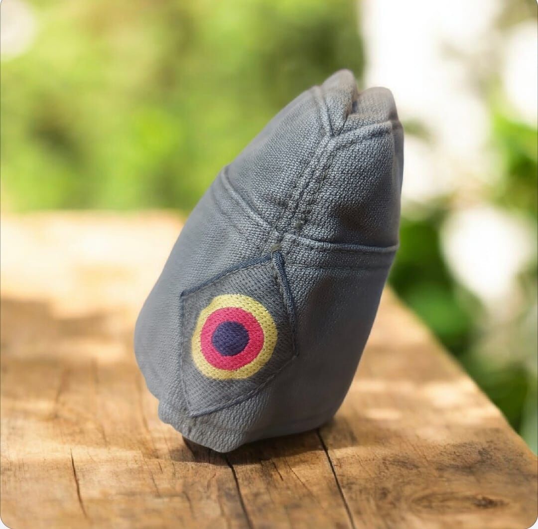 1987 Soğuk Savaş Dönemi Sonları Alman Hava Kuvvetleri (Luftwaffe) Schiffchan (Garnizon Kepi) Unisex (59 Numara)