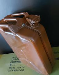 1963 Tarihli 20 Lt. Benzin Bidonu (Kahverengi)