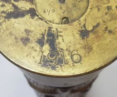 1916 Tarihli Ww1  Top Mermisi Kovanı Siper Sanatı