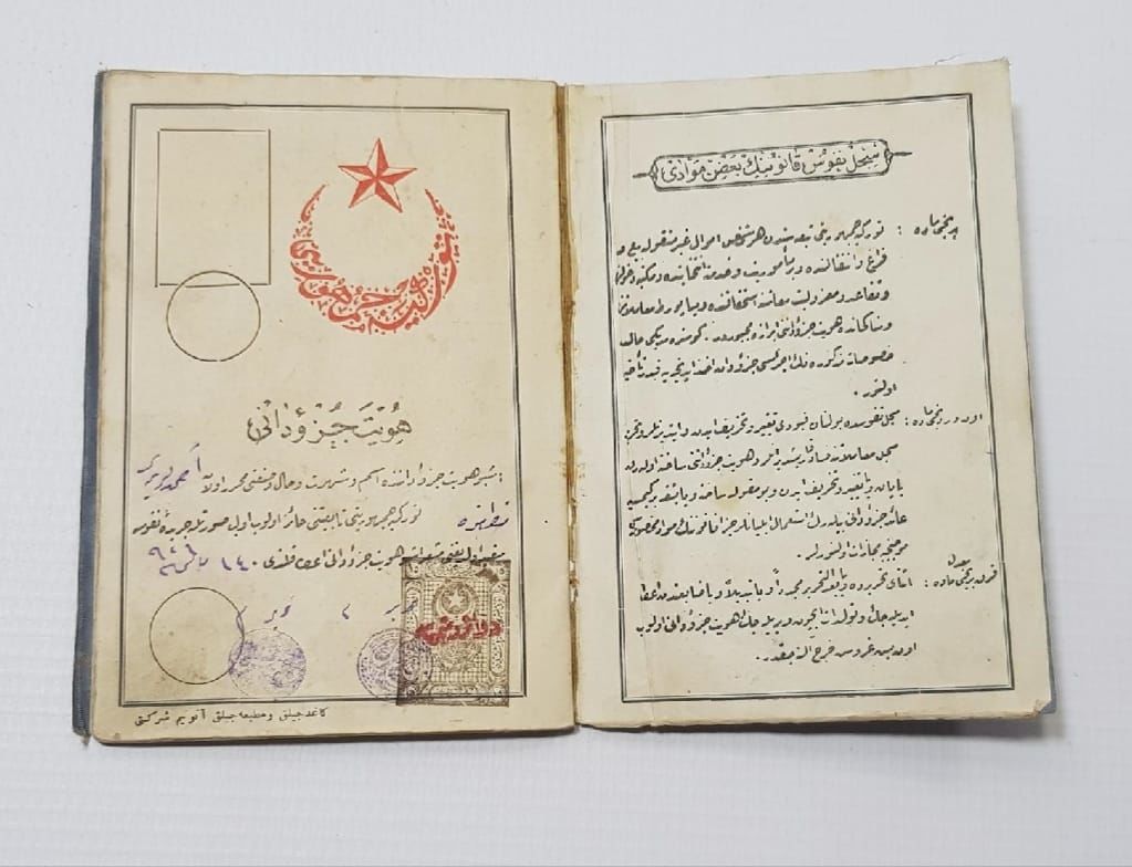 1926 Tarihli Türkiye Cumhuriyeti İlk Nüfus Kağıdı