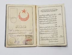 1926 Tarihli Türkiye Cumhuriyeti İlk Nüfus Kağıdı