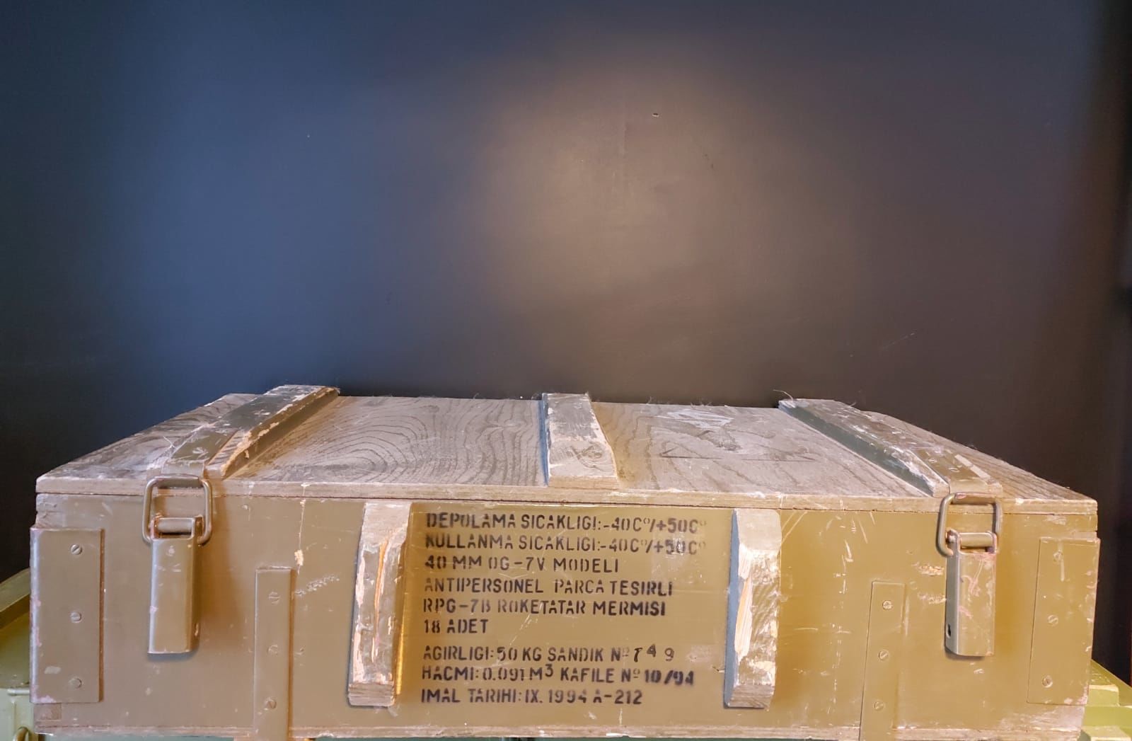 80x40x20 cm. Sandık Modeli (RPG-7 Roketatar Mermi Sandığı)