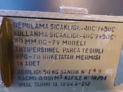 80x40x20 cm. Sandık Modeli (RPG-7 Roketatar Mermi Sandığı)