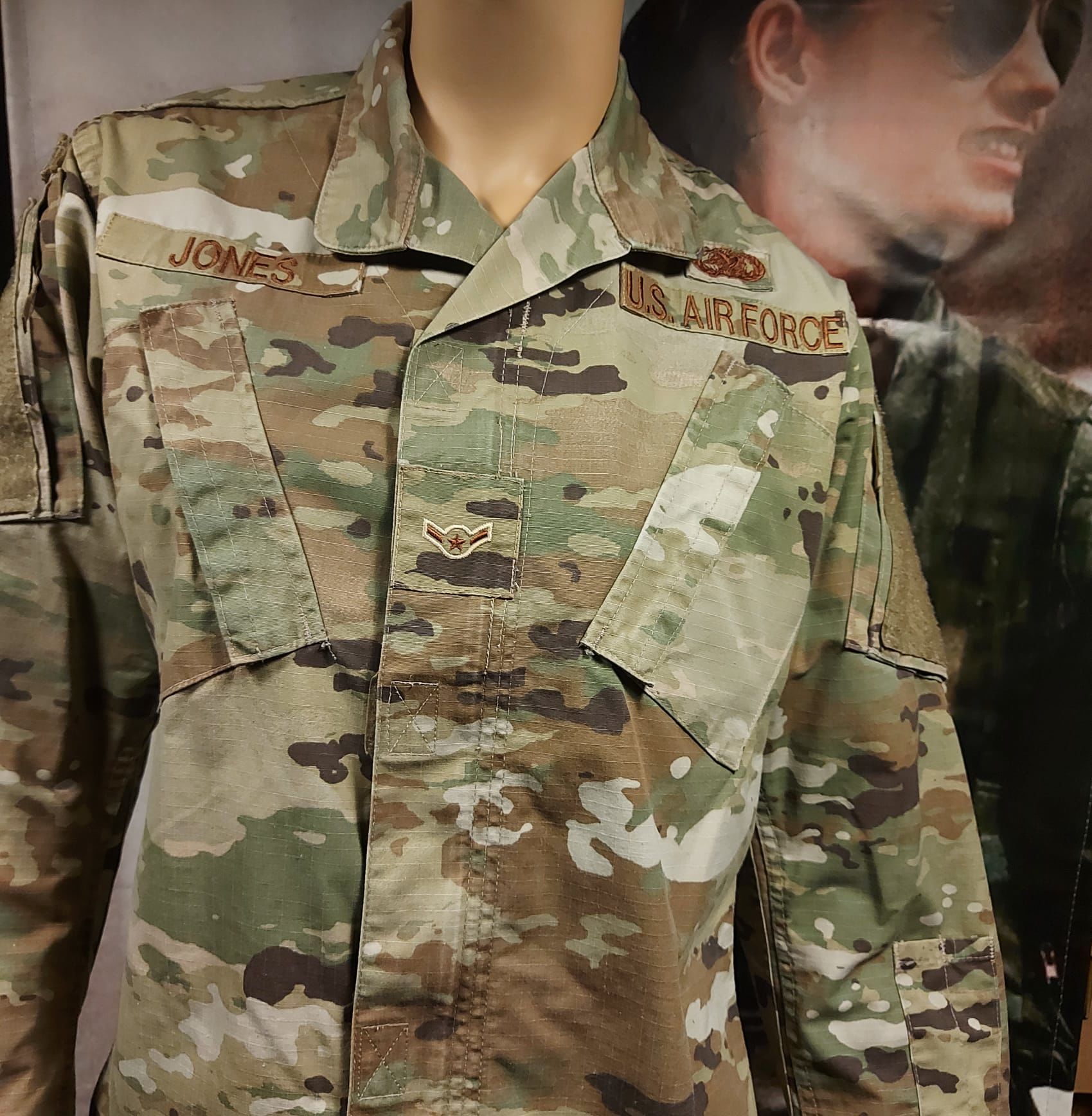 US Air Force Kamuflaj Üst (S Beden-Unisex)