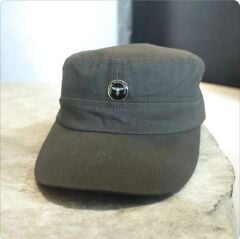 Haki Renk Kumaş Alman Model Ayarlabilir Şapka Unisex (Sıfır Ürün)