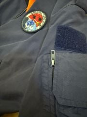 Lacivert Renk Orjinal Yanmaz Kumaş Pilot Mont Unisex (50 Beden-M-L)+Denizkurdu Tatbikat Peçi