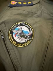 Haki Renk Orjinal Yanmaz Kumaş Alb. Pilot Tulum Unisex (50 Beden-M-L) Sıfır Ürün+İncirlik 101 Asena İkmal Filo Peç