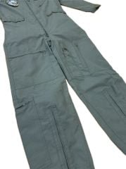 Haki Renk Orjinal Yanmaz Kumaş Alb. Pilot Tulum Unisex (50 Beden-M-L) Sıfır Ürün+İncirlik 101 Asena İkmal Filo Peç