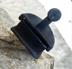 10x10x11 cm. Vintage Döküm Kömürlü Ütü