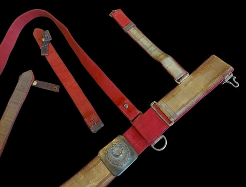 33-47 Erken Cumhuriyet Dönemi Subay Tören  Sırma Kılıç Kuşam Takımı