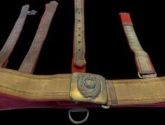 33-47 Erken Cumhuriyet Dönemi Subay Tören  Sırma Kılıç Kuşam Takımı