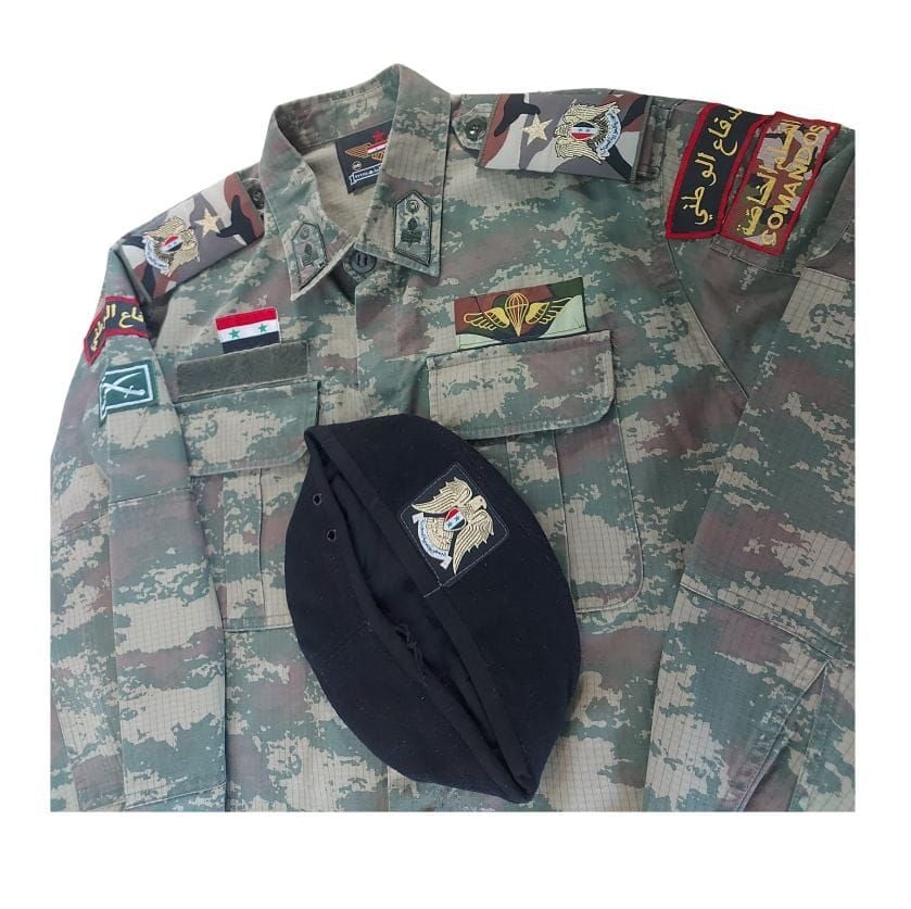 Suriye Ordusu Bnb.Ceket (XXL Beden) Sıfır Ürün+Siyah Bere ( 58 Numara)