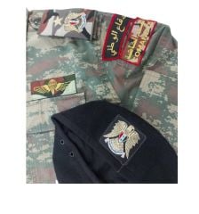 Suriye Ordusu Bnb.Ceket (XXL Beden) Sıfır Ürün+Siyah Bere ( 58 Numara)