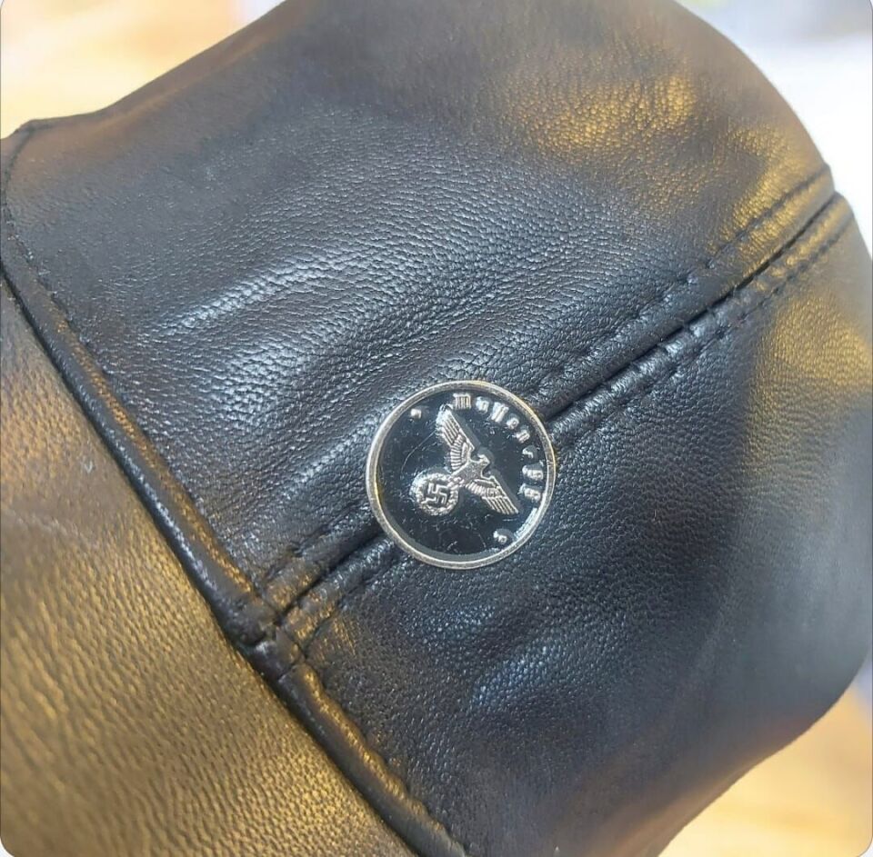 Ww2 Alman Motifli S. Deri Şapka Unisex (Ayarlanabilir)