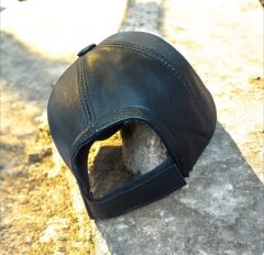 Ww2 Alman Motifli S. Deri Şapka Unisex (Ayarlanabilir)