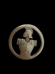 4.5 cm. Çap Fransız Ordusu 31. Müh Alayı Pirinç Şapka Bere Kokartı