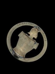 4.5 cm. Çap Fransız Ordusu 31. Müh Alayı Pirinç Şapka Bere Kokartı