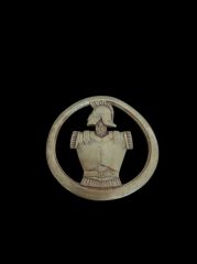 4.5 cm. Çap Fransız Ordusu 31. Müh Alayı Pirinç Şapka Bere Kokartı