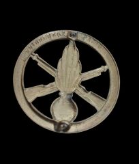 4.5 cm. Çap Fransız Ordusu Piyade Pirinç Şapka Bere Kokartı