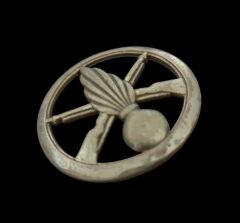 4.5 cm. Çap Fransız Ordusu Piyade Pirinç Şapka Bere Kokartı