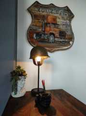 Askeri Miğfer Abajur