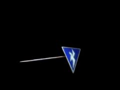 1.8x1.4 cm. Eski Dönem Türk Hava Kuvvetleri Pilot Rozet