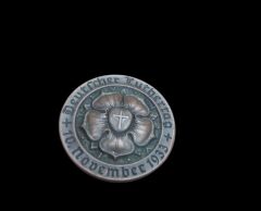 3.5 cm. Çap 1933 Tarihli N. Almanyası Madalyon  Rozet (Luthertag Rozeti)