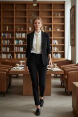 Donna Krem Renk Dokuma Delikli El Yapımı Kravat Modeli