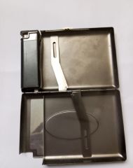 10x7x1,5 cm  Metal  Tabaka +Çakmak Modeli