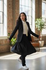 Donna Krem Renk Dokuma Delikli El Yapımı Kravat Modeli