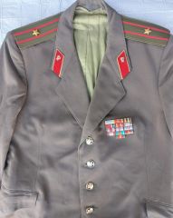 Sovyet Askeri Yargıtay Sınıfı Bnb.Rütbe Takım Elbise (XL Beden)+13 'lü Şerit Rozet Barı