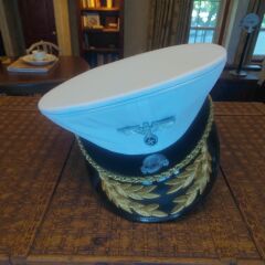 Ww2 Alman Kriegsmarine Siperli Amiral Şapka (55-59 Numara) Sarı Simli Sakındırak