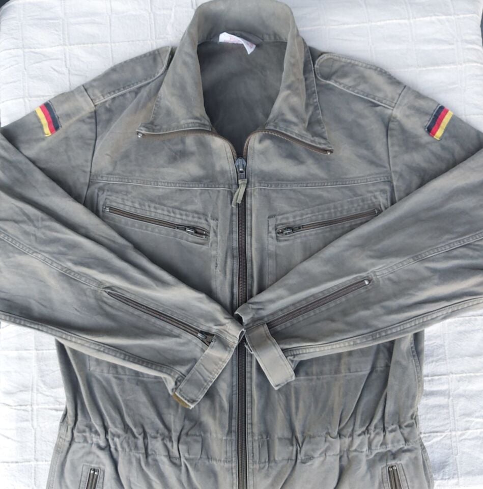 Alman Ordusu Apoletli Haki Tulum Unisex (XL Beden)