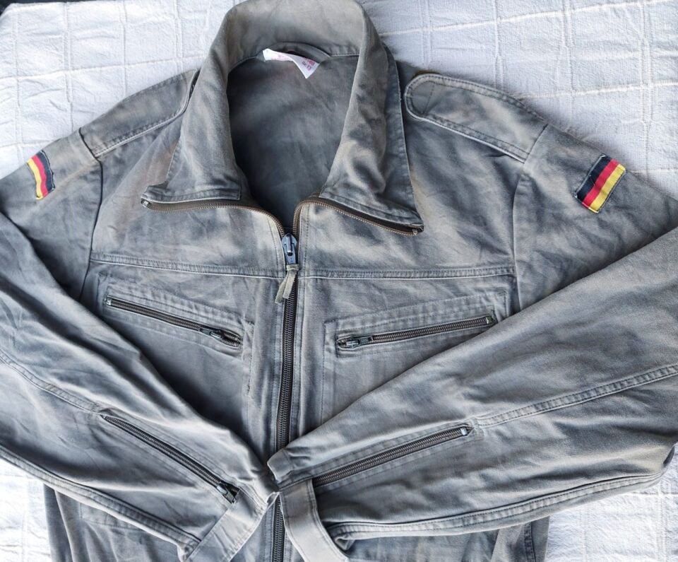 Alman Ordusu Apoletli Haki Tulum Unisex (XL Beden)