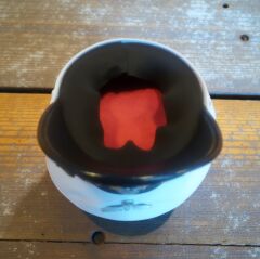 Ww2 Alman Kriegsmarine  Siperli Amiral Şapka (55-59 Numara) Beyaz Örgü Sakındırak