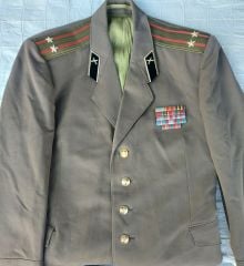 Sovyet Piyade Birliği Yrb. Rütbe Takım Elbise (XL Beden)+14 'lü Şerit Rozet Barı