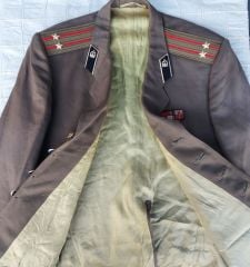 Sovyet Askeri Müh. Yrb. Rütbe Takım Elbise (XL Beden)+8'li Şerit Rozet Barı