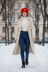 Kırmızı Renk Sovyet Ushanka Unisex (60 Numara)